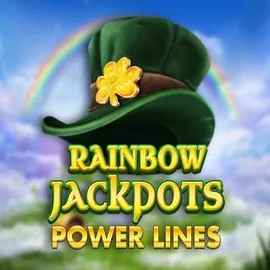 Official Jackpots logo: Rainbow Jackpots Power Lines by Red Tiger Gaming at Duffspin Casino